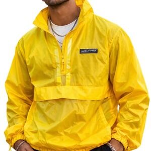 Adidas x Daniel Patrick Basketball Anorak Jacket Mens XL Yellow Ripstop Half-Zip